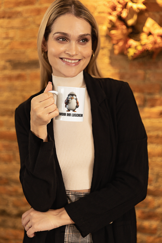 Moin Luschen - Tasse glossy